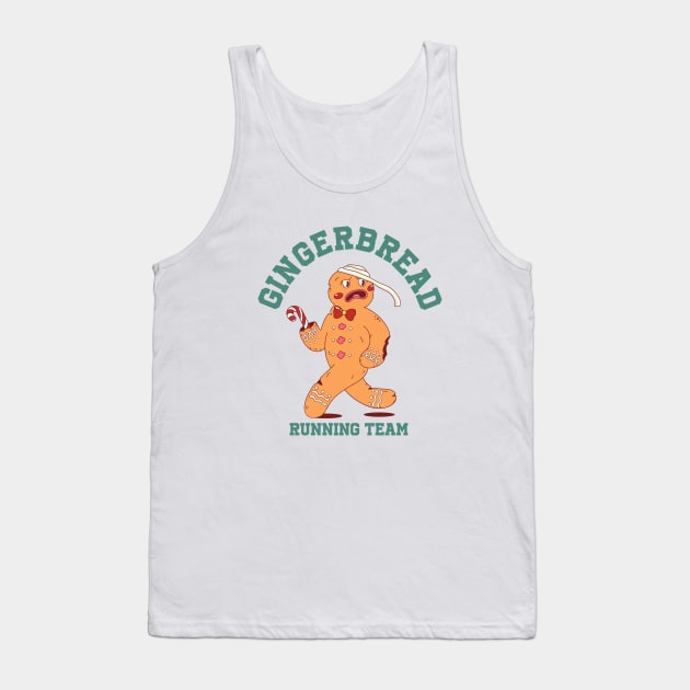 GINGERBREAD RUNNING TEAM Tank Top by Bombastik